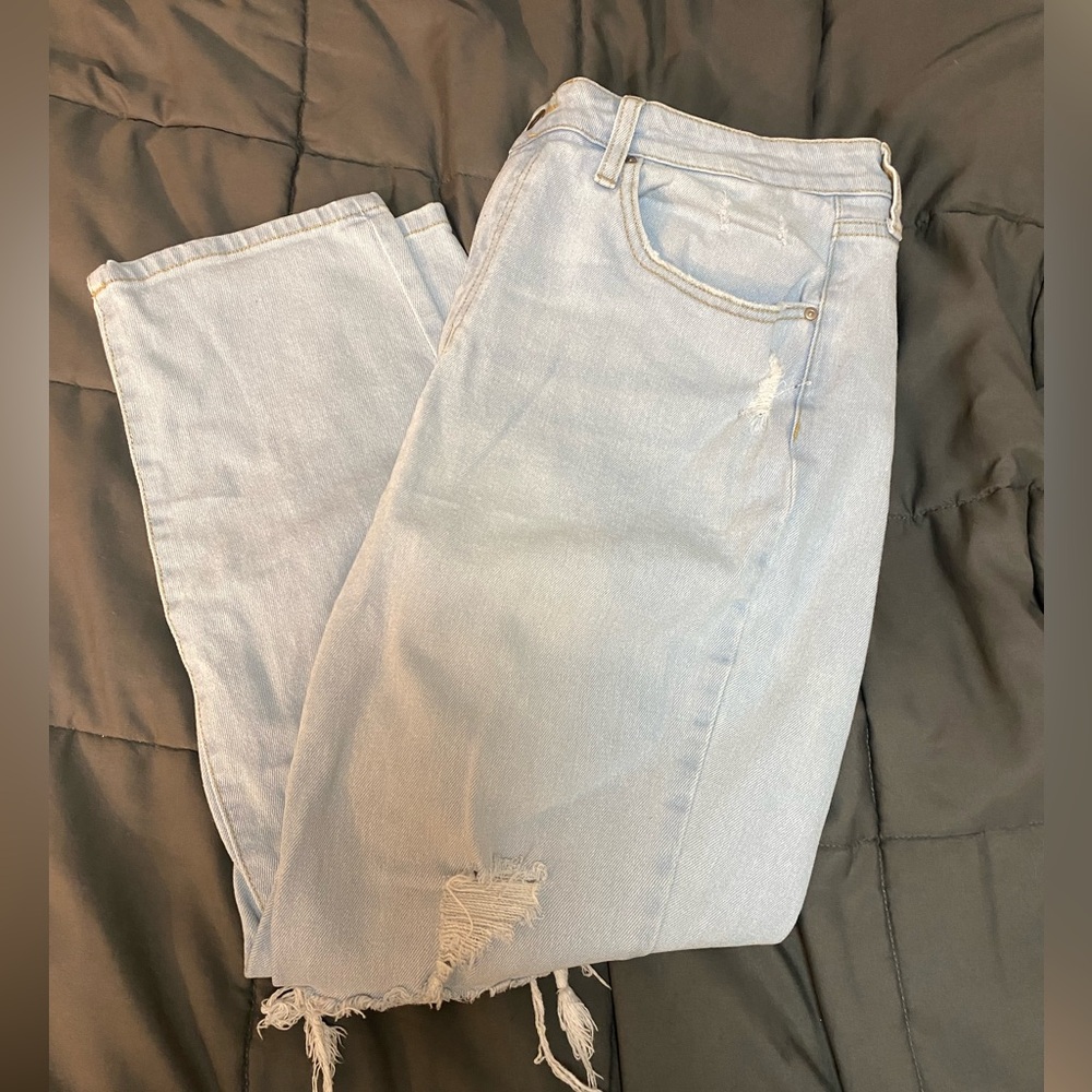 No Boundaries Light Blue Straight Leg Jeans